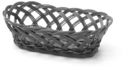 HENDI Fonott oldalú kosarak, HENDI, ovális, Fekete, 225x130x(H)55mm