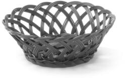 HENDI Fonott oldalú kosarak, HENDI, kerek, Fekete, 200x200x(H)65mm (426258)