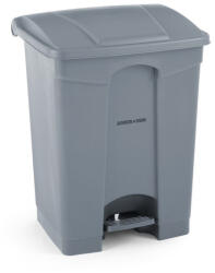 Amerbox Pedálos hulladékgyűjtő tartály, AmerBox, 68L, Világos szürke, 490x410x(H)660mm