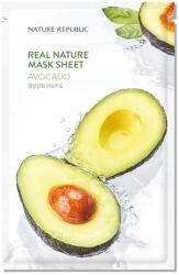 Nature republic Real Nature Avocado Sheet Mask - Хидратираща маска за лице с авокадо 1бр/23мл