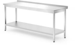 HENDI Fali asztal polccal - csavarozott, mélység: 700 mm, HENDI, Profi Line, 1800x700x(H)850mm