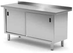 HENDI falhoz szerelhető szekrény tolóajtókkal - hegesztett, HENDI, Profi Line, 1600x600x(H)850mm