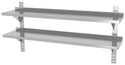 HENDI Állítható fali polc - 2 db - konzollal, HENDI, 1400x300x(H)600mm
