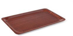 AmerBox Tálca, téglalap alakú, csúszásmentes, laminált, AmerBox, Mahagóni, 330x430mm (507469)