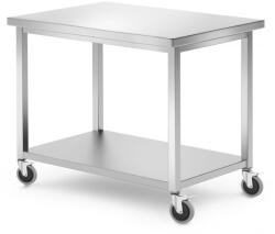 HENDI Mobil asztal polccal - csavarozott, HENDI, Kitchen Line, 1000x700x(H)850mm