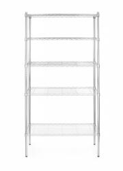 HENDI Tárolóállvány 5 polccal, HENDI, Króm, 910x455x(H)1830mm