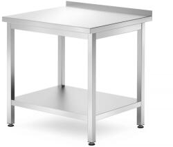 HENDI Fali asztal polccal - csavarozott, mélység: 700 mm, HENDI, Profi Line, 800x700x(H)850mm