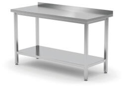 HENDI Fali asztal polccal - csavarozott, mélység: 600 mm, HENDI, Profi Line, 1000x600x(H)850mm