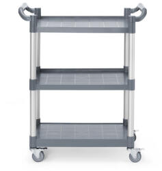 AmerBox 3 polcos polipropilén szervizkocsi, kicsi, AmerBox, 800x420x(H)945mm