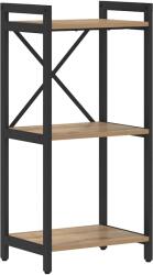 vidaXL Raft pentru carti Stejar Artizanal 40 x 30 x 85 cm GartenMobel Dekor (868370) Biblioteca