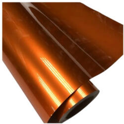  Folie auto PET Premium portocaliu liquid metal anti-bule 18m x 1.52m (220626-16)