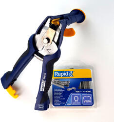 RAPID Cleste profesional pentru legat gard din sarma Rapid FP216 cu magazie, compatibil capse VR16 pentru plase sudate si imprejmuiri, produs resigilat (IS23467900RE)