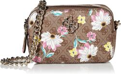 Guess Guess, Noelle, Double Zip Compartments, Textile Crossbody Bag, Floral, 20.32 x 7.62 x 13.97 cm, For Women