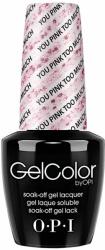 OPI Opi, Gel Color, Semi-Permanent Ojă, GC G40, You Pink Too Much, 15 ml