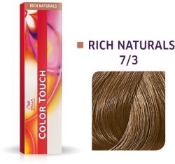 Wella Wella Professionals, Color Touch, Ammonia-Free, Semi-Permanent Vopsea de păr, 7/3 Medium Blonde Chestnut Pearl, 60 ml