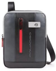 Piquadro Piquadro, Urban, iPad Sleeve, Leather Crossbody Bag, Black/Grey, CA1816UB00, 21 x 27 x 6 cm, For Men