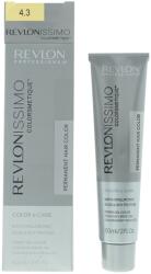 Revlon Revlon, Revlonissimo Colorsmetique, Hyaluronic Acid, Permanent Vopsea de păr, 4.3 Medium Golden Brown, 60 ml