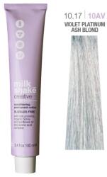 milk_shake Milk Shake, Creative, SLS/SLES-Free, Permanent Vopsea de păr, 10.1710AV Violet Platinum Ash Blond, 100 ml