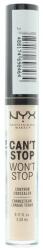 NYX Cosmetics Nyx, Can't Stop Won't Stop, Vegan, Matte, Liquid Concealer, Light Ivory, 3.5 ml