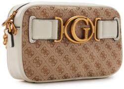 Guess Guess, Aviana, Textile Crossbody Bag, Beige/White, 25 x 15 x 6.5, For Women