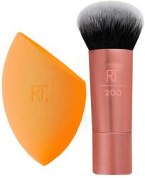 Real Techniques Travel Set Real Techniques: Mini, Blush Brush, RT200 + Miracle, Makeup Sponge, Orange