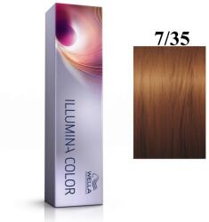 Wella Wella Professionals, Illumina Color, Permanent Vopsea de păr, 7/35 Medium Gold Mahogany Blonde, 60 ml