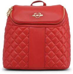 Moschino Moschino, Love, Synthetic Leather, Textile Backpack, Red, Pockets 2, For Women