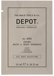 Depot Depot, 600 Body Solutions No. 606, Shower Gel & Shampoo 2-In-1, Botanical Complex, 10 ml