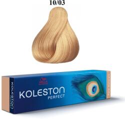 Wella Wella Professionals, Koleston Perfect, Permanent Vopsea de păr, 10/03 Bright Natural Golden Blond, 60 ml