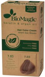 BioMagic Biomagic, Biomagic, Keratin & Argan Oil, Permanent Vopsea de păr, 7.03 , 250 ml *Tester