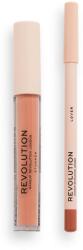 Makeup Revolution Set Makeup Revolution: Makeup Revolution, Ruj lichid, Lover, 3 ml + Makeup Revolution, Precision, Lip Liner, Lover, 1 g