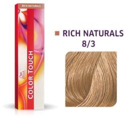Wella Wella Professionals, Color Touch, Ammonia-Free, Semi-Permanent Vopsea de păr, 8/3 Golden Light Blonde, 60 ml