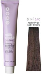 milk_shake Milk Shake, Creative, Paraben Free, Permanent Vopsea de păr, 5.14/5AC Ash Copper Deep Light Brown, 100 ml