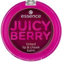  Essence, Juicy Berry Tinted, Lip & Cheek Balm 2-In-1, Violet, 3 g