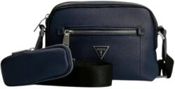 Guess Guess, Certosa, Synthetic Leather, Textile Crossbody Bag, Blue, HMCERTP2228, 19.5 x 22.5 x 132 cm, For Women