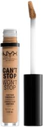 NYX Cosmetics Nyx, Can't Stop Won't Stop, Cruelty-Free, Full Coverage, Liquid Concealer, Soft Beige, No, 3.5 ml