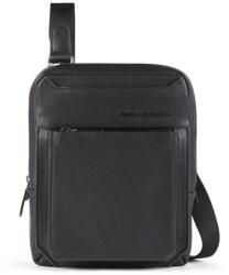 Piquadro Piquadro, Tallin, Leather Crossbody Bag, Black, 23 X 18 X 5 cm, For Men
