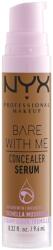 NYX Cosmetics Nyx, Bare With Me, Vegan, Camouflage, Liquid Concealer, 10, Camel, 9.6 ml