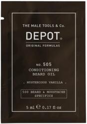 Depot Depot, 500 Beard & Mustache Specifics No. 505, Beard Oil, Misterious Vanilla, Vitamin E, For Shine & Softness, 5 ml