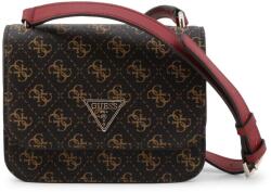 Guess Guess, Noelle, 4G Logo, Textile Crossbody Bag, Brown, hwql78 79780, 18.5 x 14.5 x 7 cm, For Women