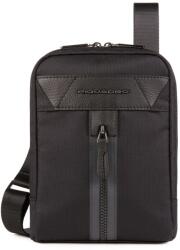 Piquadro Piquadro, Trakai, Shoulder Bag, Textile Crossbody Bag, Black, 23 x 17 x 5 cm, For Women