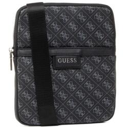 Guess Guess, Dan, Flat Top Zip, Textile Crossbody Bag, Black, For Men