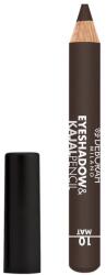 Deborah Milano Deborah, Deborah, Blending, Matt, Eyeshadow & Kajal Eyeliner 2-In-1, 10, Brown, 2 g *Tester