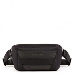Piquadro Piquadro, Trakai, Leather Fanny Pack, Black, 27 x 14.5 x 7.5 cm, For Men