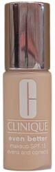 Clinique Clinique, Even Better, Paraben-Free, Hydrating, Liquid Foundation, CN 0.75, Custard, SPF 15, 10 ml *Tester