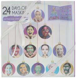 Skin Treats Set, Skin Treats, 24 Days Of Masking Advent Calendar, Clay Mask, 24 pcs, 192 ml Masca de fata