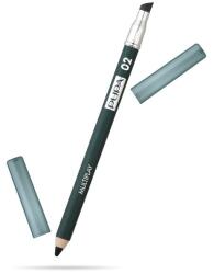 PUPA Pupa, Multiplay, Double-Ended, Eyeshadow & Kajal Eyeliner 2-In-1, 02, Electric Green, 1.2 g *Tester