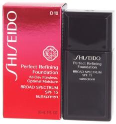 Shiseido Shiseido, Perfect Refining, Moisturizing, Liquid Foundation, D10, Golden Brown, SPF 15, 30 ml - yuzuma