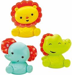 Mattel Fisher Price, Roly-Polly Friends, Lion, Elephant, Crocodile, Rattle Toy Sets, 3+ months
