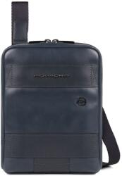 Piquadro Piquadro, Obidos, Leather Crossbody Bag, Blue, 17 x 22 x 5.00 cm, For Men